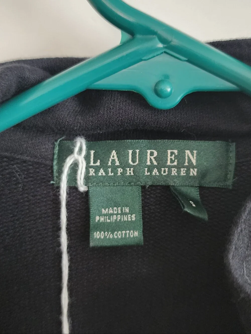 Ralph Lauren Navy Short-Sleeve Zip Front Jacket